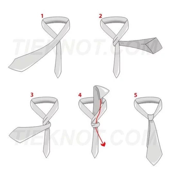 Jednoduchý kravatový uzol